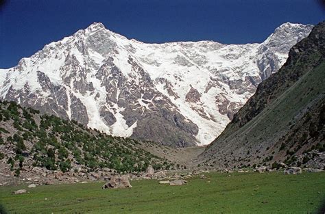 15 Nanga Parbat Rupal Face, Ridge To Rakhiot Peak From Rupal Face Base Camp