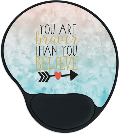 Amazon.com: Inspirational Quotes Mouse Pad with Wrist Support : Office Products