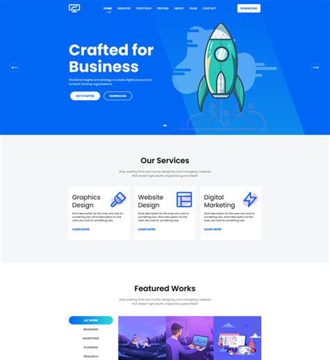 Fresh Free Landing Page Website Templates 2021 - freshDesignweb