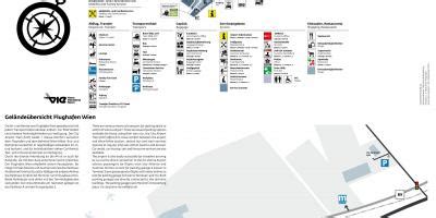 Vienna airport map - Vienna airport departures map (Austria)