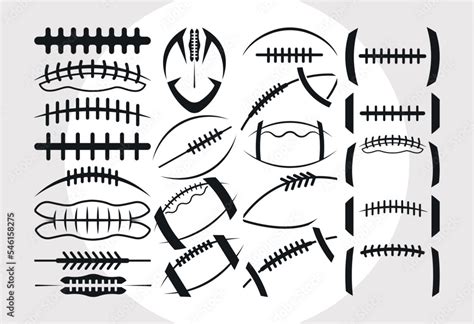 Football Laces SVG Bundle, Football Silhouette Svg, Football Skeleton ...