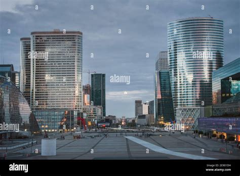 View from the steps of the Grande Arche de la Defense Stock Photo - Alamy