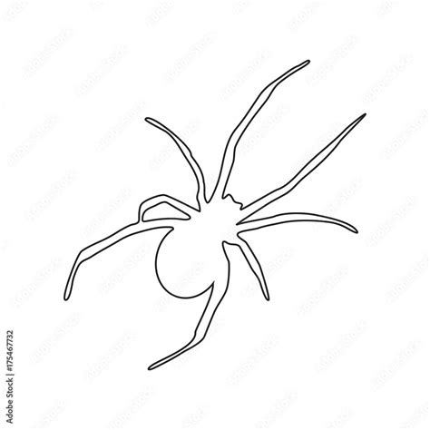 Spider Outline Icon Symbol Design. Vector illustration of spider ...