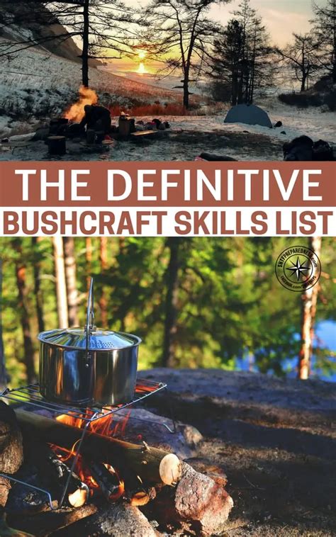 The Definitive Bushcraft Skills List