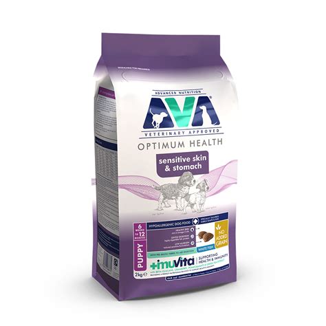 AVA Veterinary Approved Sensitive Skin and Stomach Dry Puppy Food White ...