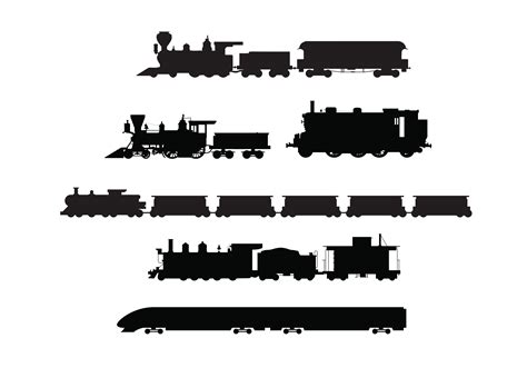 Train Rail transport Silhouette Locomotive - Stick figure black train ...