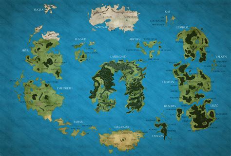 Abeir world map (Forgotten Realms) by ForgottenRealmsArt on DeviantArt