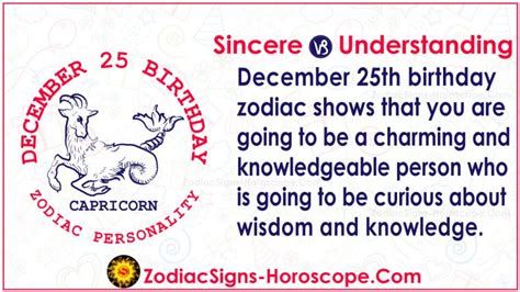 December 25 Zodiac (Capricorn) Horoscope Birthday Personality and Lucky Things