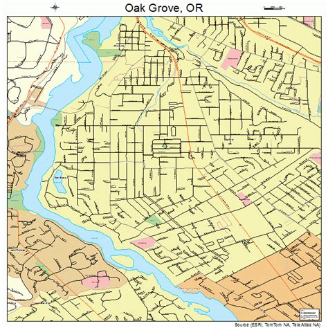 Oak Grove Oregon Street Map 4153900