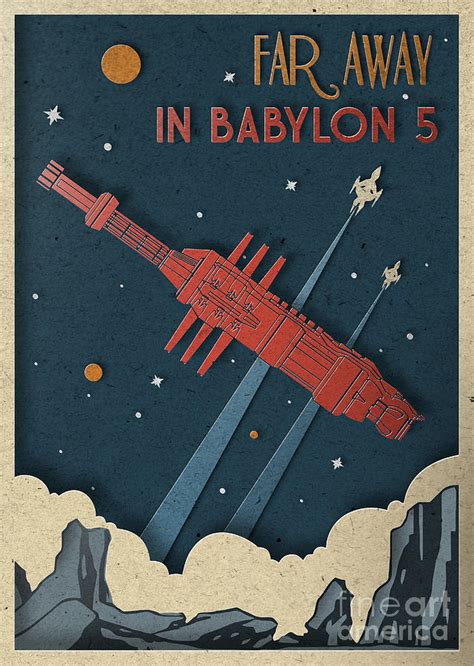 Babylon 5 vintage poster. Paper cut Digital Art by Arturo Vivo - Pixels