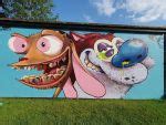 Mural of The Ren & Stimpy Show | STREET ART UTOPIA