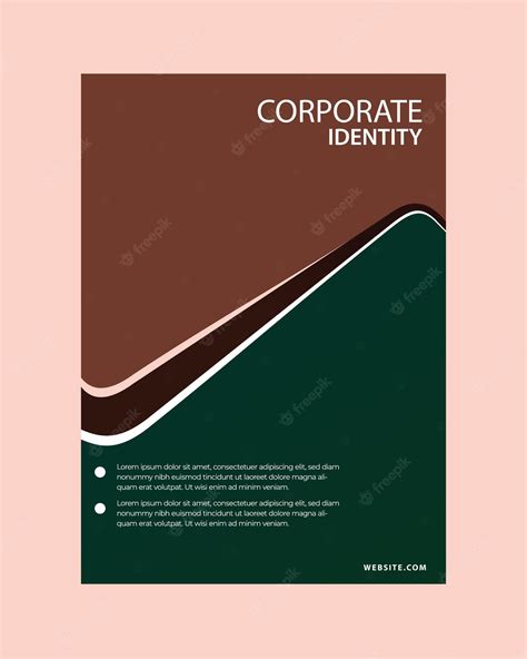 Premium Vector | Corporate red green flyer design