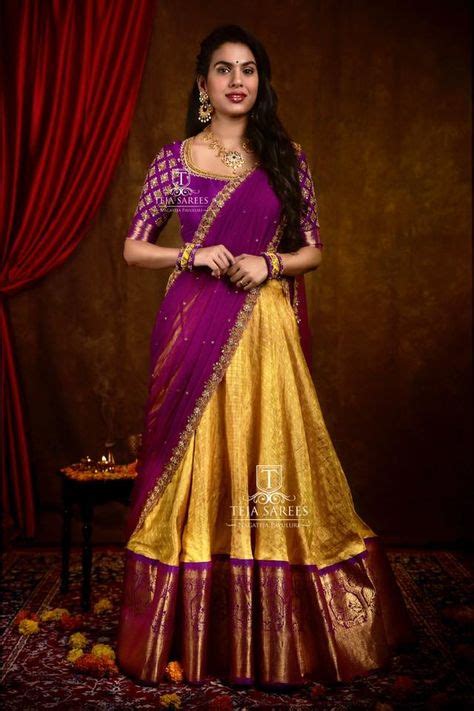 340 Langa voni ideas in 2021 | half saree designs, half saree lehenga, langa voni