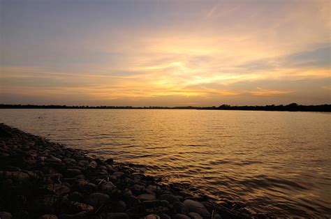 Sunset at Sukhna lake Photograph by Anirudha Singh - Pixels