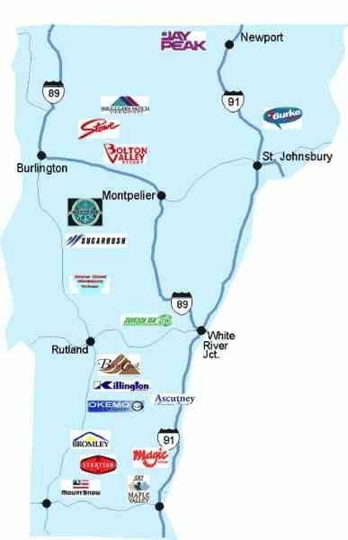 Map Of Vt Ski Resorts | Ski resort, Vermont ski resorts, Skiing