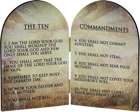 The 10 Commandments & The Great Commandments (Two) Diagram | Quizlet