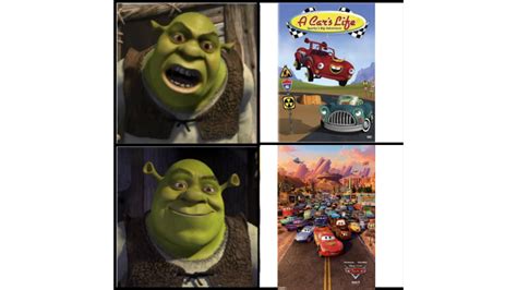 Shrek Prefers Cars over A Car's Life by SBCTN on DeviantArt