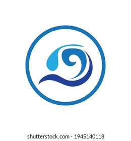 Ocean Wave Logo Vector Illustration Design Stock Vector (Royalty Free ...