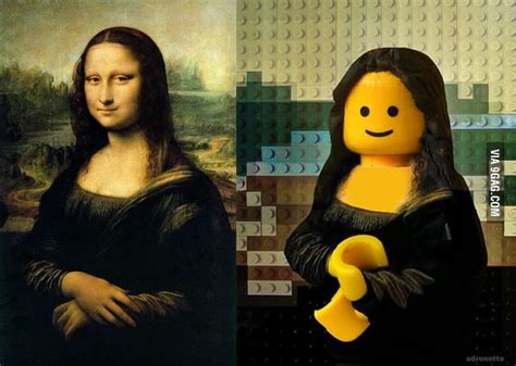 Lego Art: Leonardo Da Vinci's "Mona Lisa" - 9GAG