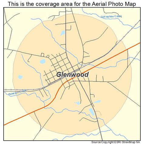 Aerial Photography Map of Glenwood, GA Georgia