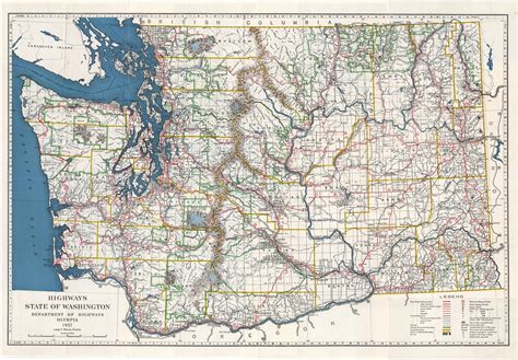 1937 Washington State Tourist Map | Washington State Dept of Transportation | Flickr