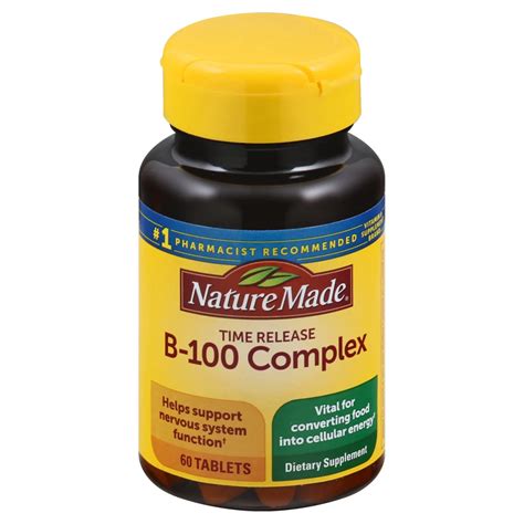 Nature Made Time Release B-100 Complex Tablets - Shop Vitamins A-Z at H-E-B