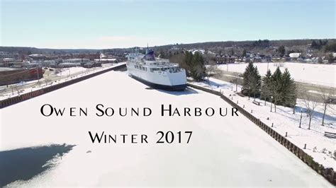 Owen Sound Harbour, Winter 2017 - YouTube