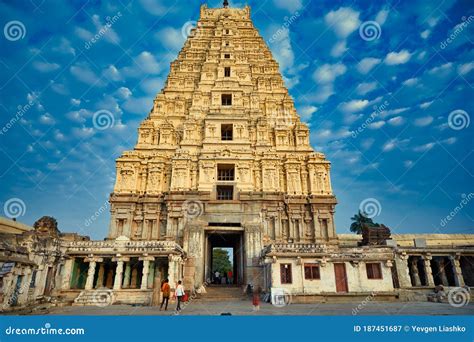 Virupaksha Temple in Hampi, Karnataka, India Editorial Photography - Image of concrete ...