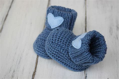 Baby Boy Booties Knitting Pattern