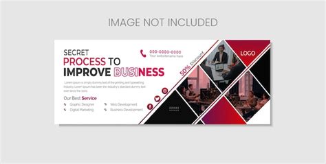 Premium Vector | Facebook cover template for business promotion