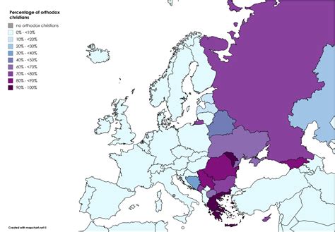 The Christian Landscape of Modern Europe - Vivid Maps