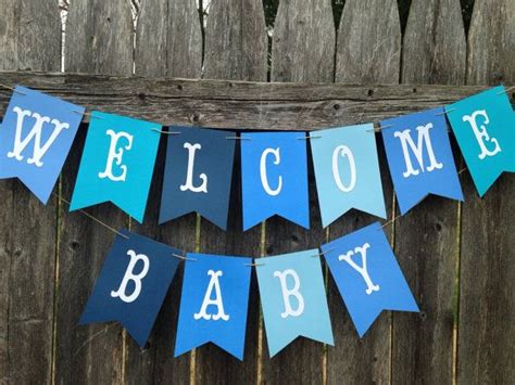 Welcome Baby Banner. Welcome Baby Sign. Baby Boy Shower | Etsy in 2022 | Welcome baby banner ...