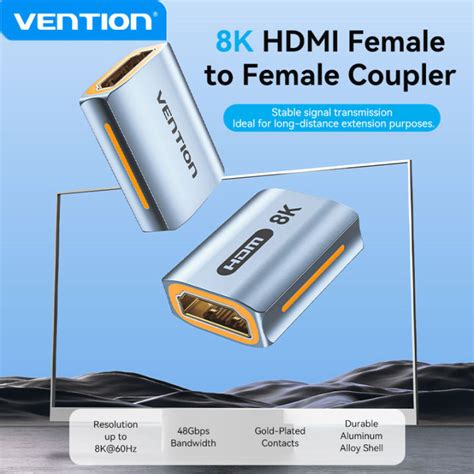 Vention HDMI Extender Adapter HDMI Female to Female Connector 4k HDMI 2 ...