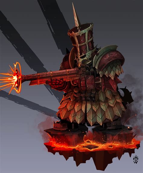 Chaos Dwarf Blunderbuss :: Chaos Dwarfs :: Warhammer Fantasy (Warhammer FB) :: WOLFDAWG ART ...