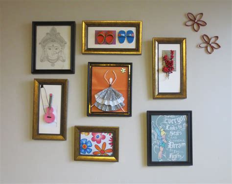 Home Decor : Tshirt graphic & 3D Wall Art Picture Frame Collage Ideas