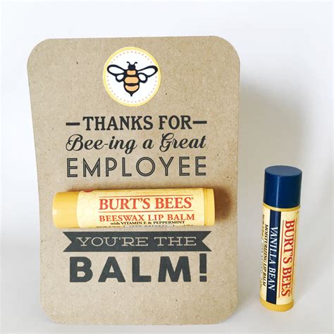 EMPLOYEE APPRECIATION Gift You're the Balm Chapstick