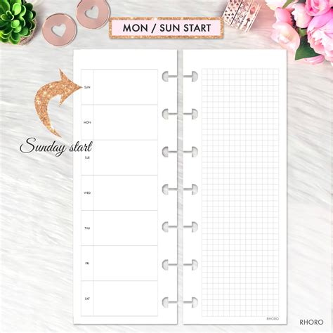 SKINNY MINI Happy Planner Inserts Happy Planner Skinny Mini | Etsy