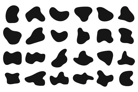 Vector Set of Black Abstract Shapes Graphic by CLton Studio Graphic ...