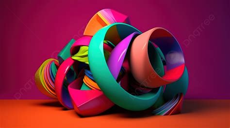 3d Animation Background Colorful Abstract Shapes 3d Art Video, 3d Illustration Colorful Objects ...