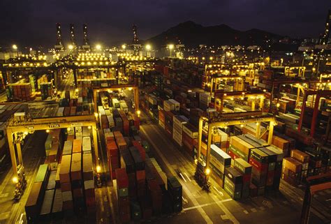 Hong Kong Container Terminal, One Photograph by Justin Guariglia