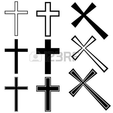 Vector de cruces cristianas Foto de archivo Más Small Cross Tattoos ...