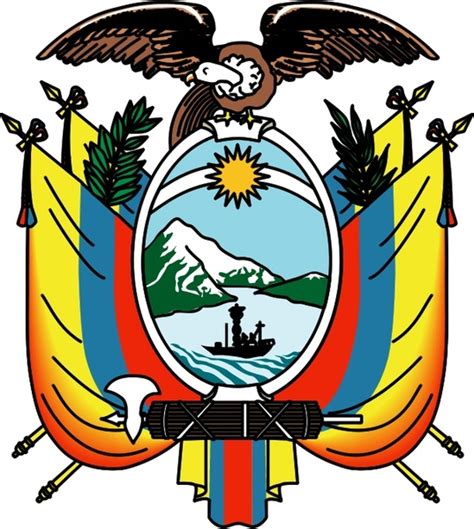 Escudo De Ecuador Para Colorear