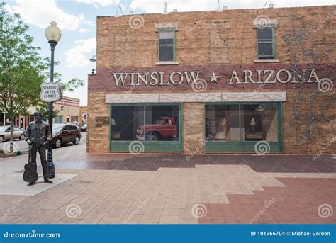 Winslow, Arizona. editorial stock image. Image of song - 101966704