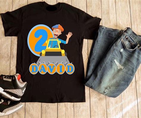 Pin on Blippi inspired birthday shirts