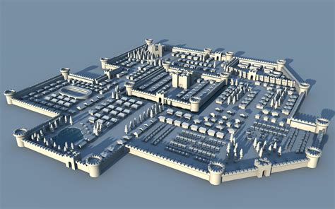 Medieval city - 3D map. by cr8g on DeviantArt