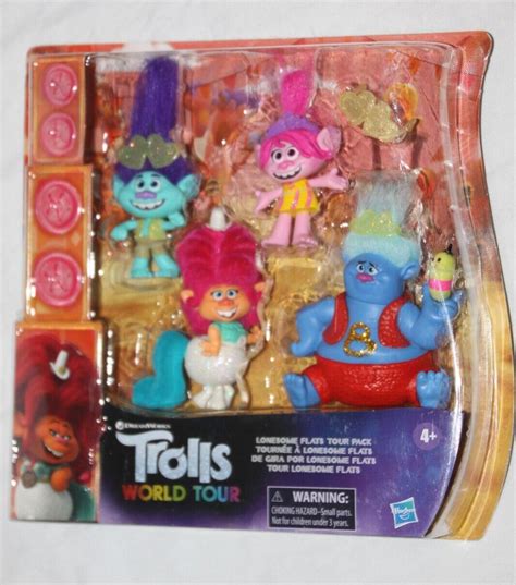 DREAMWORKS TROLLS WORLD TOUR FIGURES HASBRO ROCK CITY TECHNO REEF ...