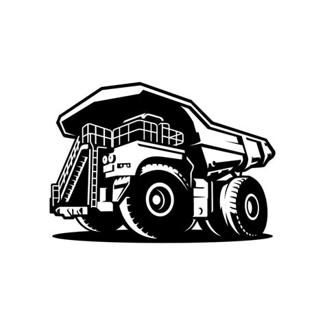 dump truck, mining truck illustration logo vector 11765139 Vector Art at Vecteezy