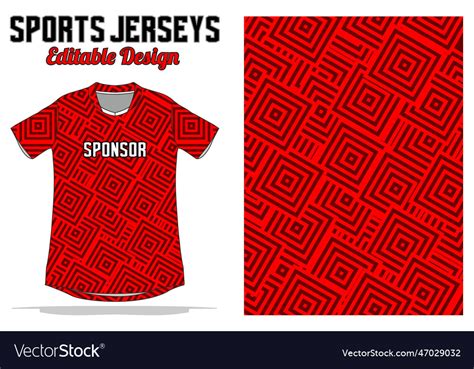 Sport uniform jersey pattern background design Vector Image