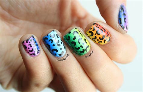 Polish Pals: Rainbow Leopard Print Nails
