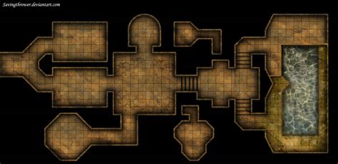 Clean crypt tomb dungeon map for DnD / Roll20 by SavingThrower on ...